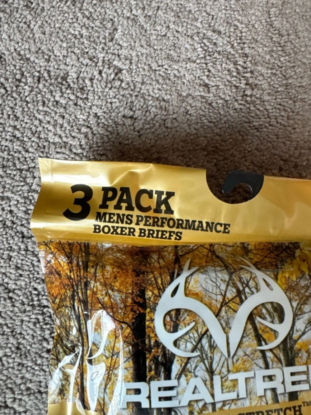 Realtree Boxer Briefs 3 Pack SIZE S Essential Stretch Performance NWT